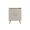Manhattan Comfort Bogart Accent Cabinet in Off-White and Nature 255BMC10 - alternate 1